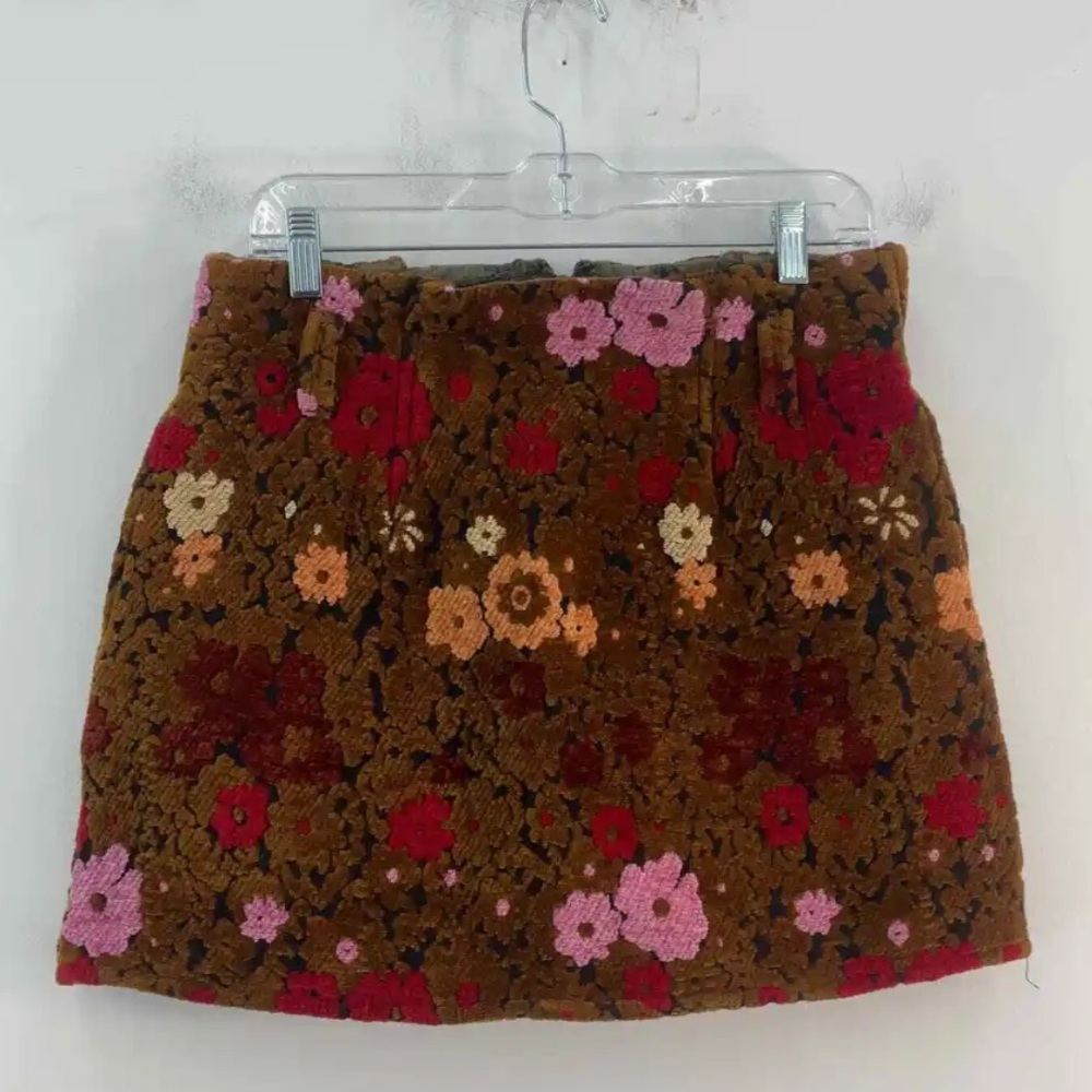 Kimchi Blue brown floral skirt